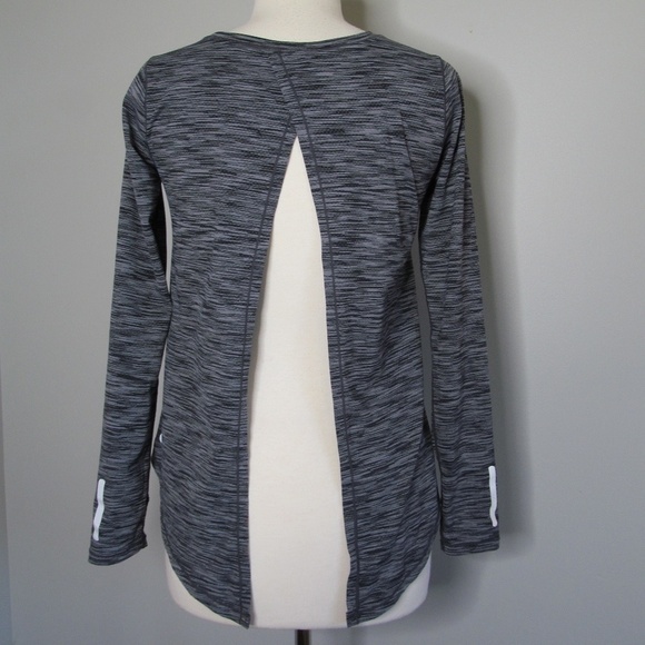 Zyia Women's Charcoal Gray Split Back Long Sleeve T Tee Shirt Top Size S? - Picture 7 of 10